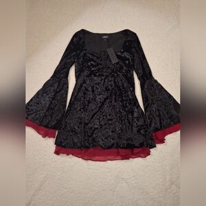 SOLD Widow Gothic Beauty Mini Dress